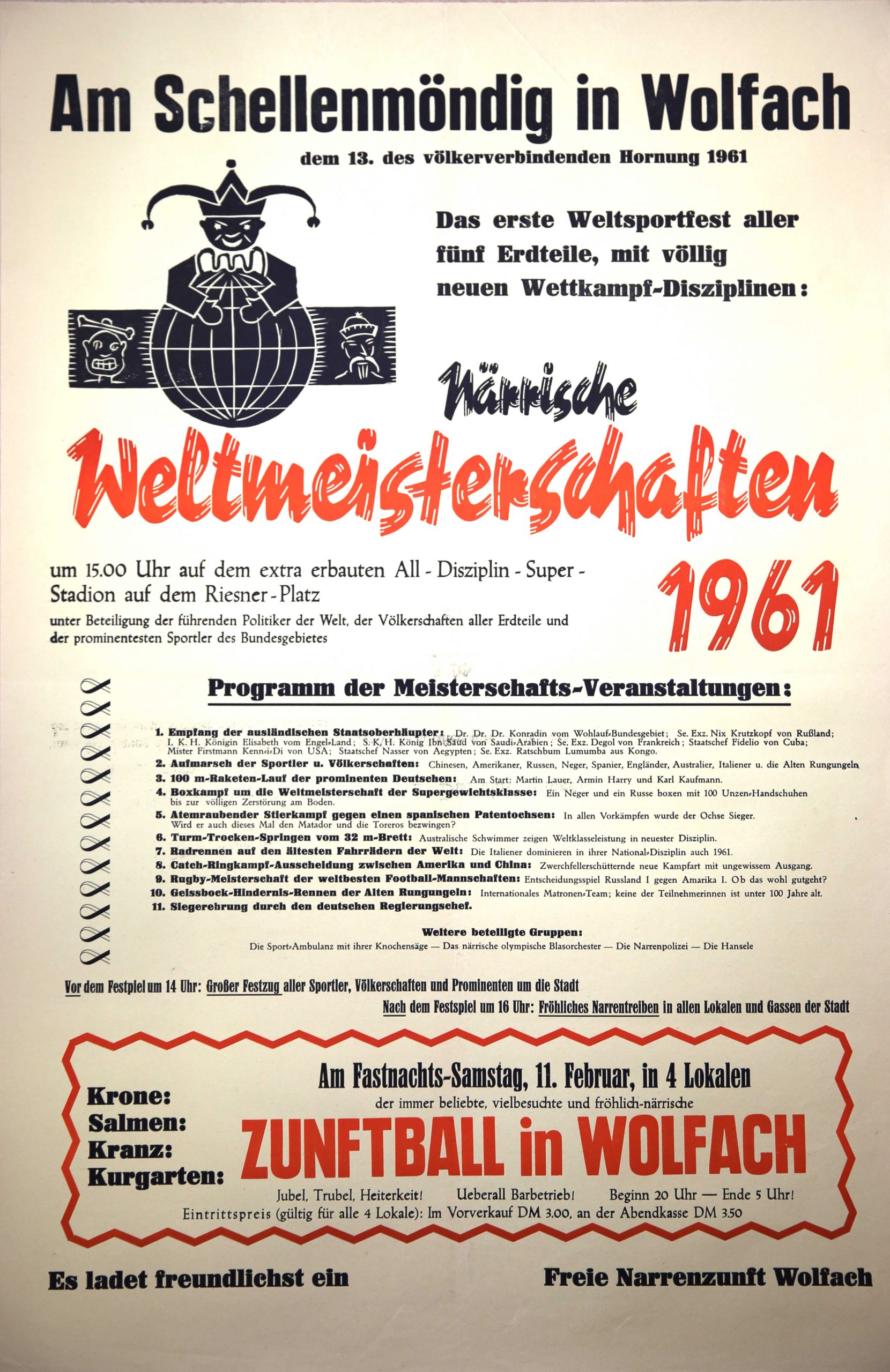 1961 Närrische Weltmeisterschaften